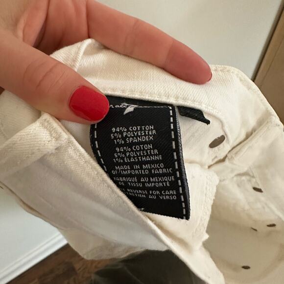 7 For All Mankind Rolled Hem Shorts White - Picture 10 of 11